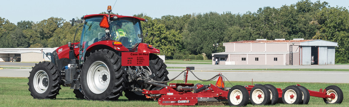 red Case tractor