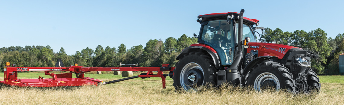 red Case tractor