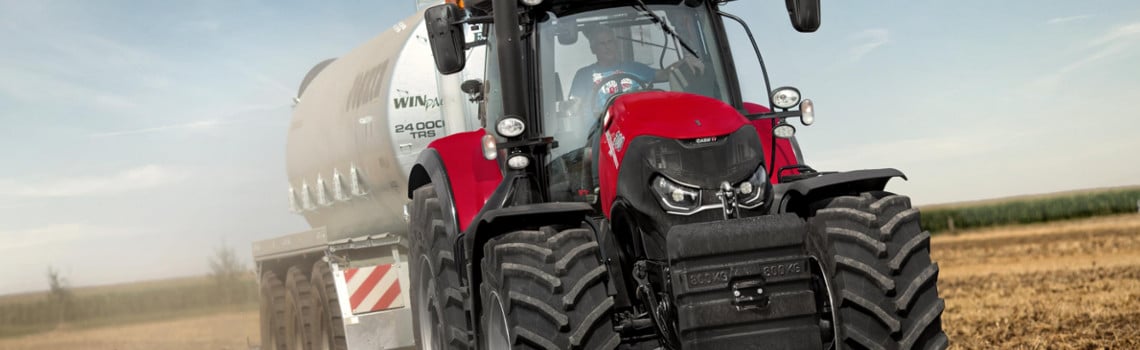 red Case tractor